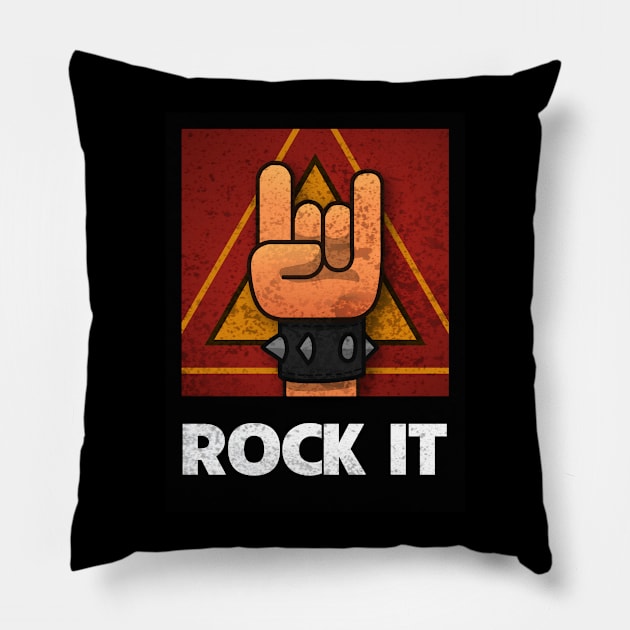 ROCK IT Pillow by YAM