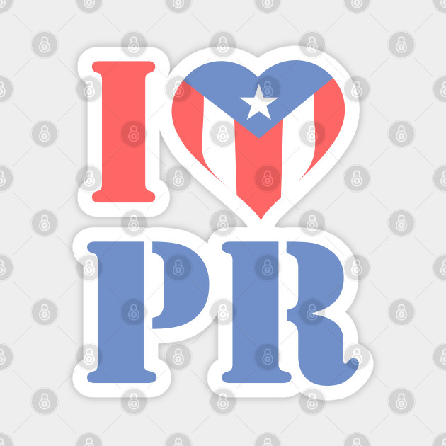 I Love Puerto Rico Boricua Flag Heart Puerto Rico Magnet Teepublic