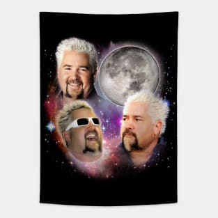 Guy Fieri 80s Aesthetic Tapestry