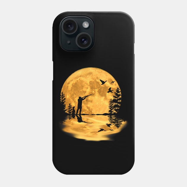 Duck hunting hunter season duck full moon night Phone Case by BurunduXX-Factory