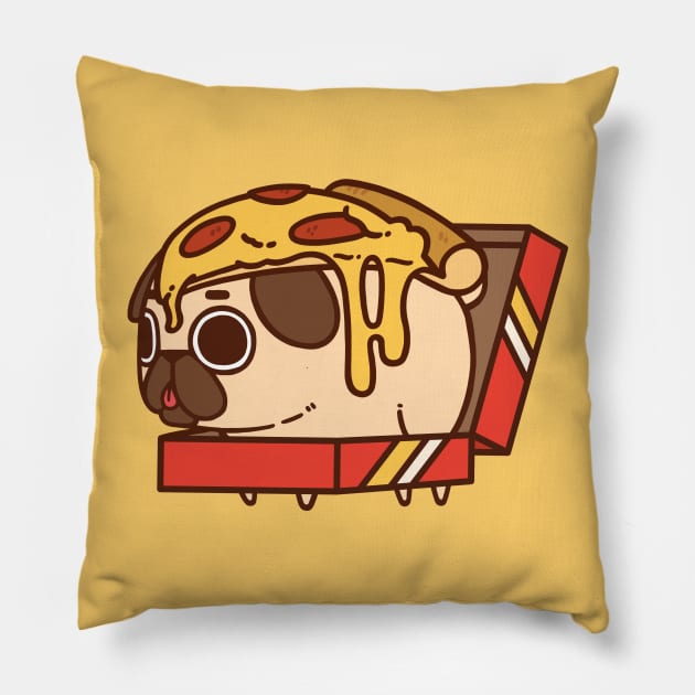 Pizza Puglie Pillow by Puglie Pug 