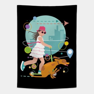 Urban Scooters - Funny Tapestry