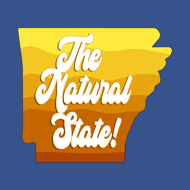 The Natural State - Arkansas Map Design by Arkansas Shop