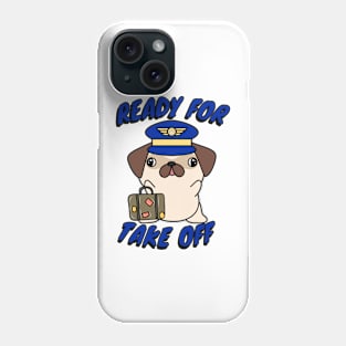 Funny Pug is a pilot Phone Case