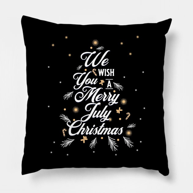 Christmas in July Pillow by Glenn Landas Digital Art