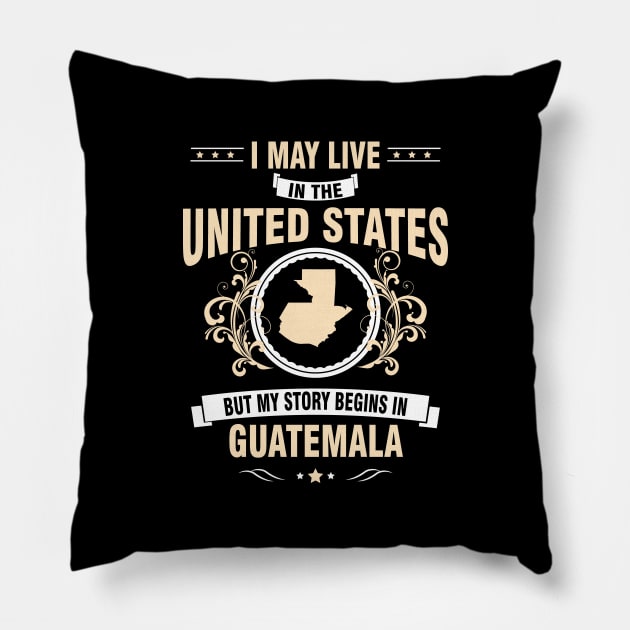 My story begins in Guatemala. Pillow by Litho