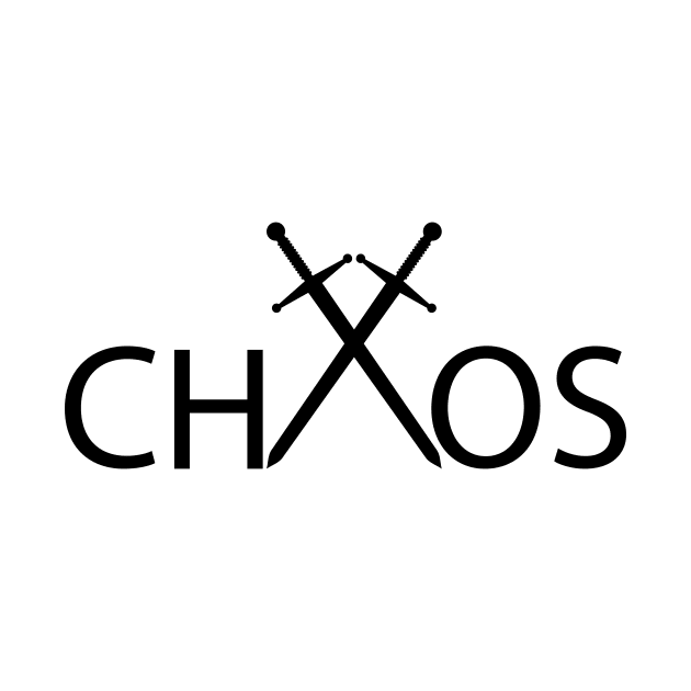 Chaos being chaotic typography design by DinaShalash