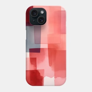 Watercolor Shapes Abstract Pink Phone Case