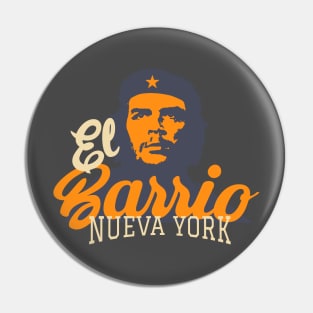 New York El Barrio  -  Spanish Harlem  - El Barrio  NYC Che Guevara Pin