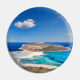 The unbelievable beauty of Balos Lagoon with Cap Tigani in Crete, Greece Pin