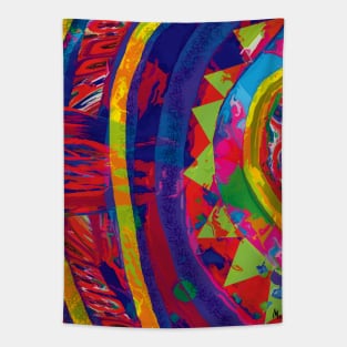 Saturnus - Abstract Art Tapestry