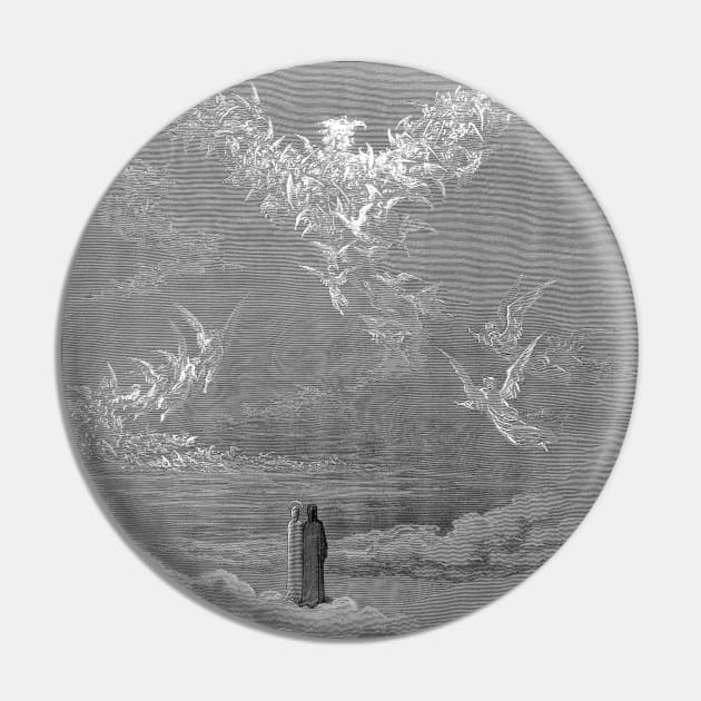 High Resolution Gustave Doré Paradiso Illustration The Roman Eagle Pin by tiokvadrat