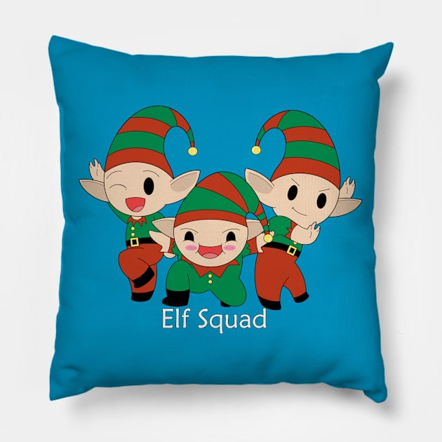 Elf Squad Pillow by garciajey