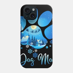 Christmas Paw Dog Mom Phone Case