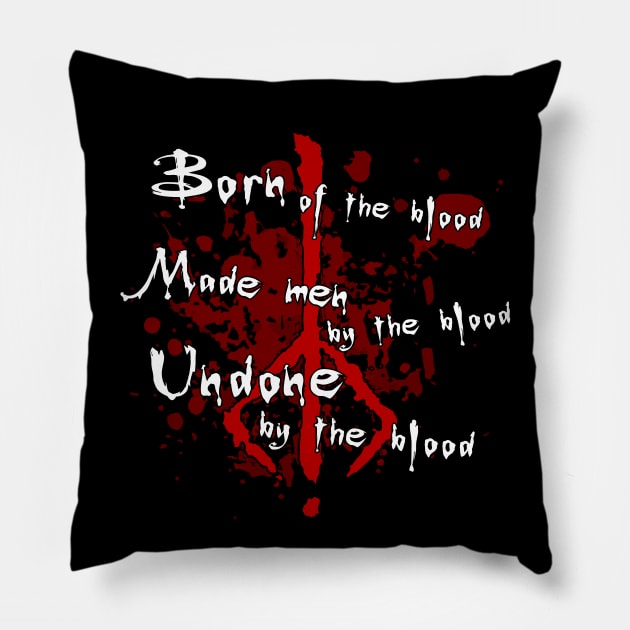 Born of the Blood #2 Pillow by InfinityTone