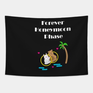 Forever Honeymoon Stage for Happy Couples Tapestry