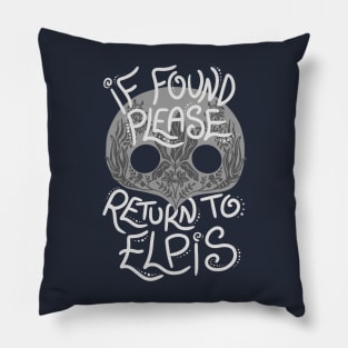 If Found, please return to Elpis Pillow