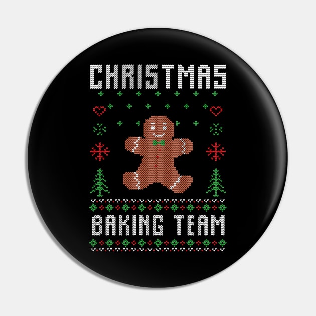 Christmas Baking Team Funny Christmas Pin by DragonTees