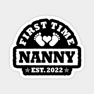 First Time Nanny Est 2022 Funny New Nanny Gift Magnet