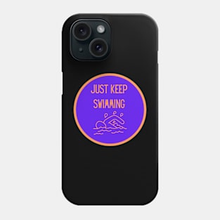 Vintage Just Keep Swimming Phone Case