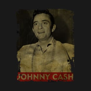 TEXTURE ART- Johnny Cash - RETRO STYLE 2 T-Shirt
