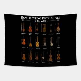 Various bowed string instruments Tapestry