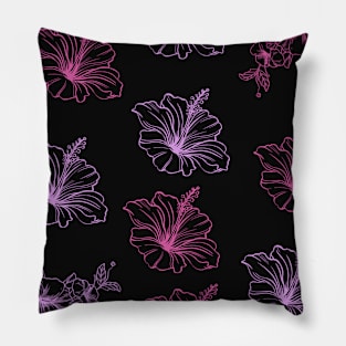 Hibiscus Flower Patterns Pillow