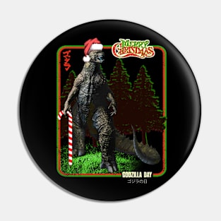 Godzilla christmas Pin