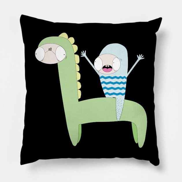 Dino Whip Pillow by ifey9000