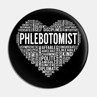 Phlebotomist Heart Pin