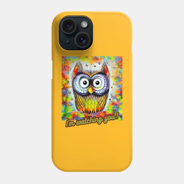 Colorful Owl Phone Case by Skandynavia Cora