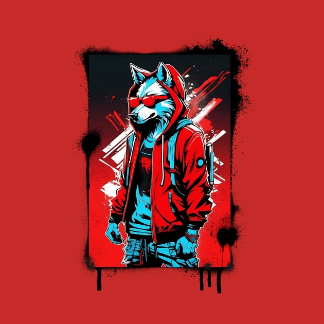 Grafitti Cool Wolfman Vector by Nativex