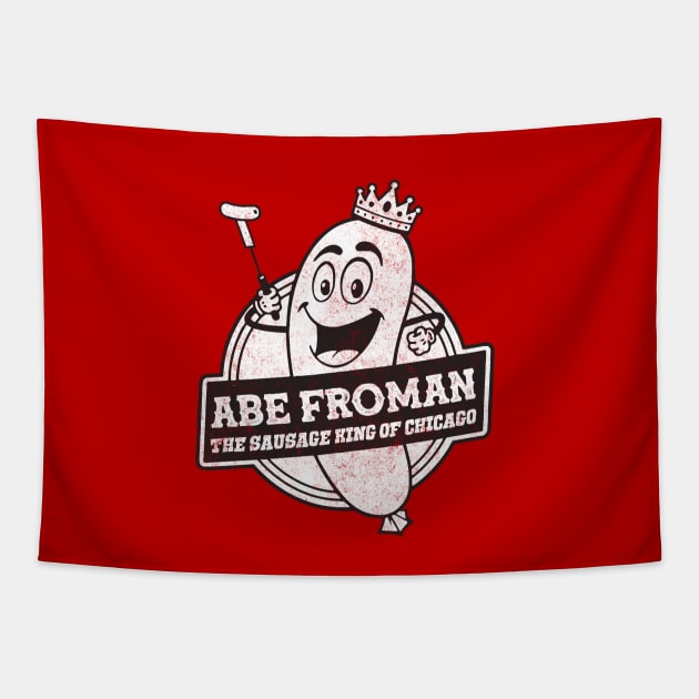 Abe Froman - The Sausage King of Chicago - vintage logo Tapestry by BodinStreet