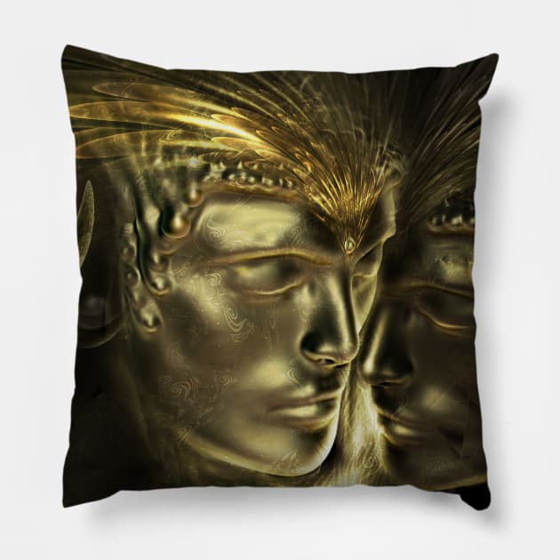 Embrace our darkness Pillow by louisdyer