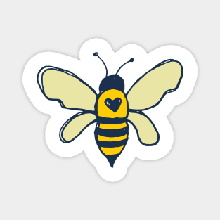 Bees and Flowers Magnet