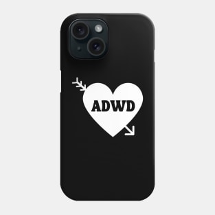 Anti-Valentines Day ADWD Design (White) Phone Case