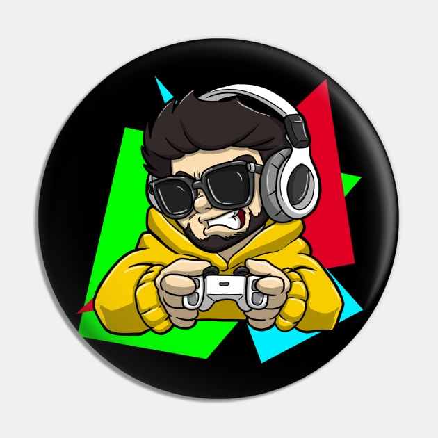 Gamer Boy Pin by Variart Studios