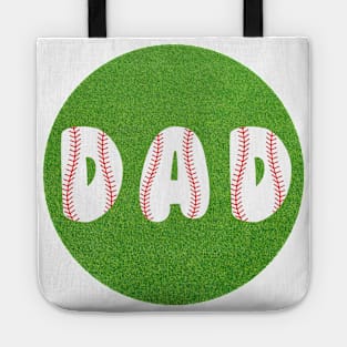 DAD. Baseball design for dads who love the ball. Gift idea for dad on his father's day. Father's day Tote