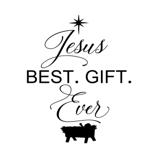 Jesus Best Gift Ever Christmas Star Christian Faith Holiday T-Shirt