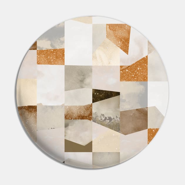 Pocket - COLLAGE TEXTURE SHAPES GOLD Pin by ninoladesign