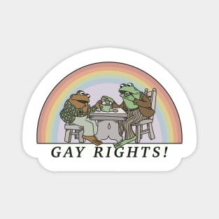 Frog and Toad say GAY RIGHTS <3 Magnet