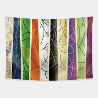 Abstract Colorful Morning Forest Dream Tapestry