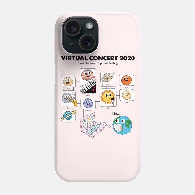 Planets Video Chatting With Earth Phone Case by SuperrSunday