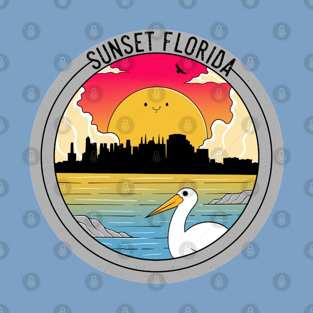 Sunset  Florida by Artthree Studio