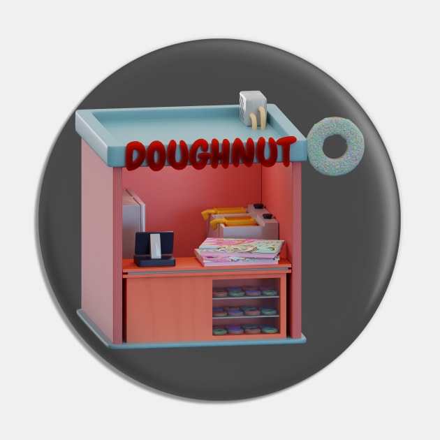 3d rendered isometric doughnut shop perfect for design project Pin by maricetak