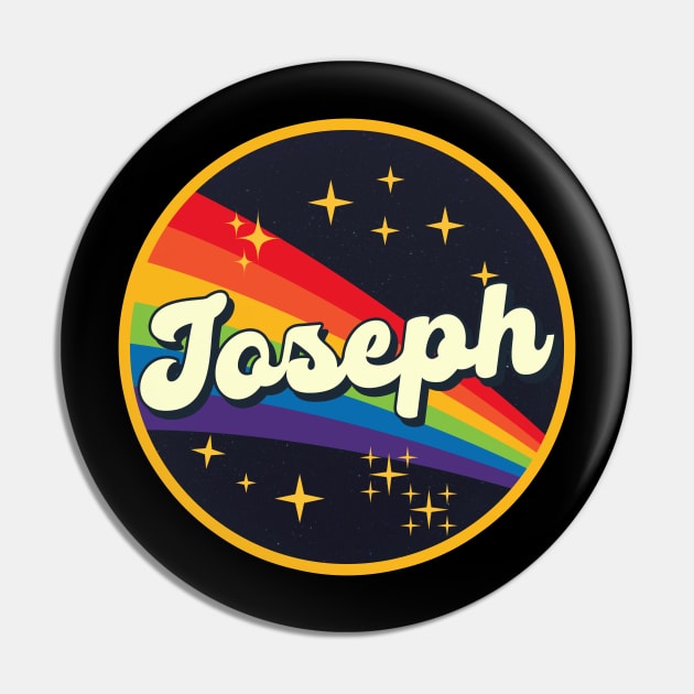 Joseph - // Rainbow In Space Vintage Style Pin by LMW Art