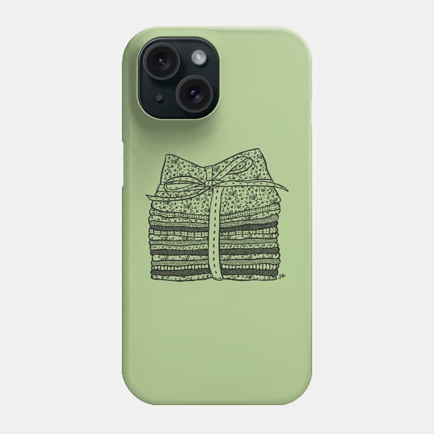 SewLalla Fat Quarter Bundle line art drawing Phone Case by SewLalla