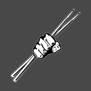 Drum Sticks Fist Punch T-Shirt