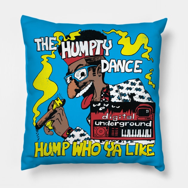 Humpty Hump Pillow by darklordpug