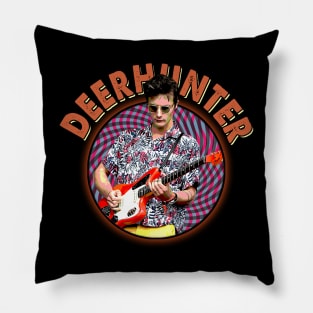 Fluorescent Grey Vibes Deerhunters Band Tees Illuminate Your Wardrobe Pillow